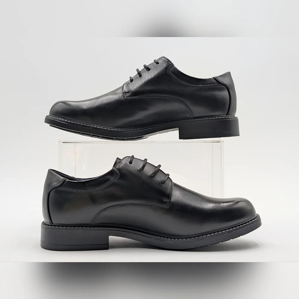 NWT Bruno Marc Oxford Classic Black Men Dress Shoes Sz US 8.5 | EU 41.5 Lace-Up